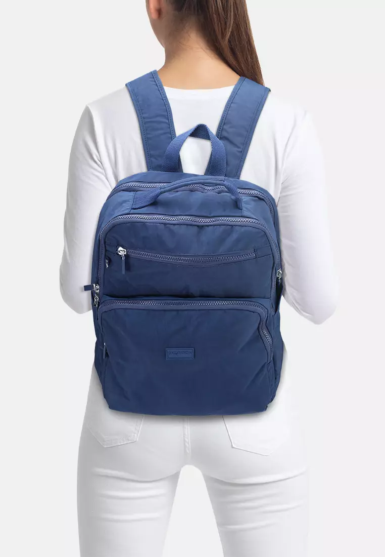 Crinkled Nylon Backpack