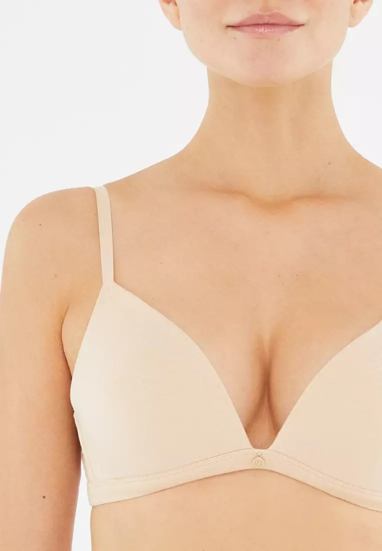 Nude Basic Soft Bra, Non-wired, Soft, Full-Cup, Underwear for Women