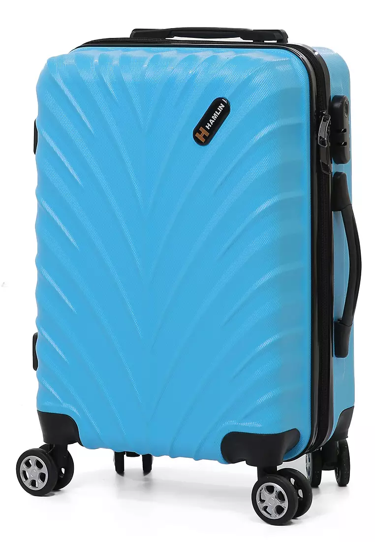 Carlton Tas Koper Hardcase Unisex Size 20Inch Suitcase Combination Lock Large Compartment Material ABS+PVC Coated ORIGINAL - Light Blue