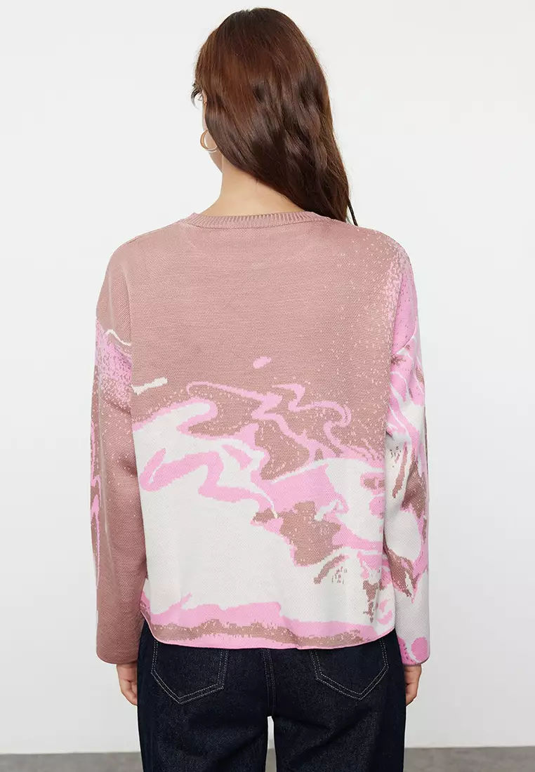 Patterned Knit Sweater