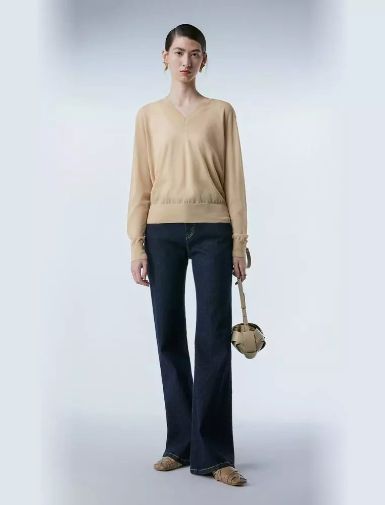   Long Sleeve Pullover Knit Sweater