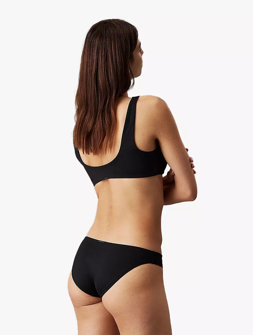 Calvin Klein Swimwear - Bikini Bottoms - CK Structured Twist - Black - black