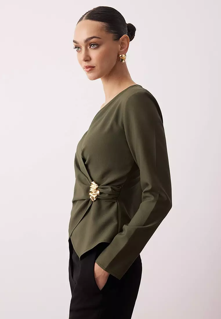 BANANA REPUBLIC Maglione lavorato a maglia Donna Taglia IT 42 cachi