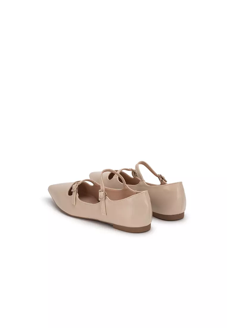 MARY JANE POINTED TOE FLAT