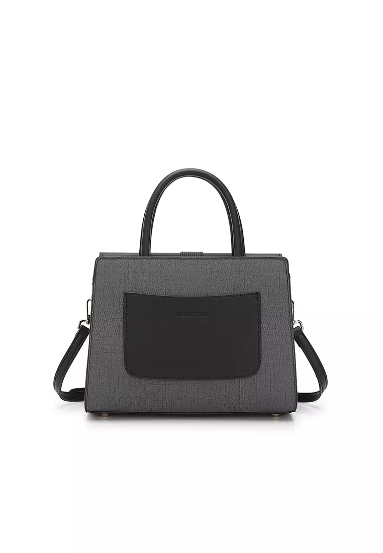 Women's Top Handle Bag / Sling Bag / Crossbody Bag (Tas Selempang / Tas Tangan) - Hitam