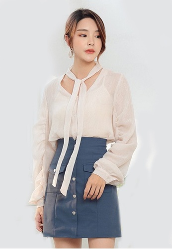 Buy Lycka Lbb5017 Korean Style Spring Summer Lady V Neck Long Sleeve