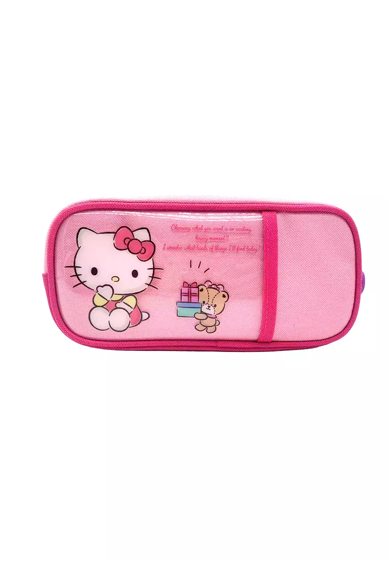 HelloKittyFriends Hello Kitty Round Pencil Case Pink