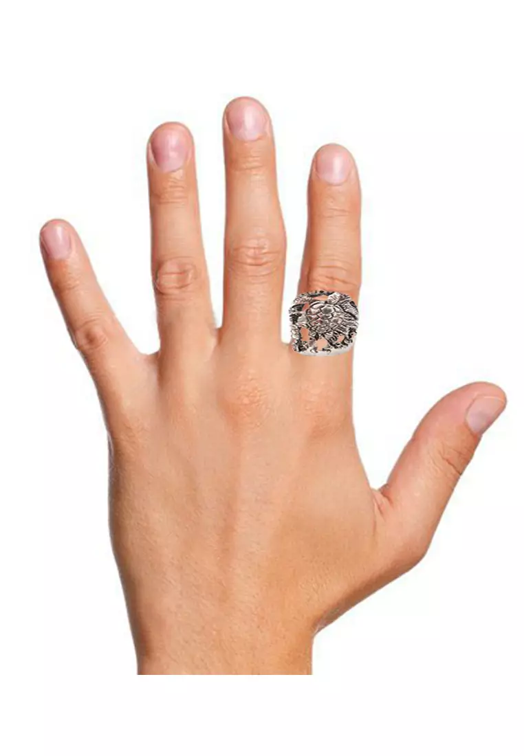 Sea Turtle Men 's Silver Ring