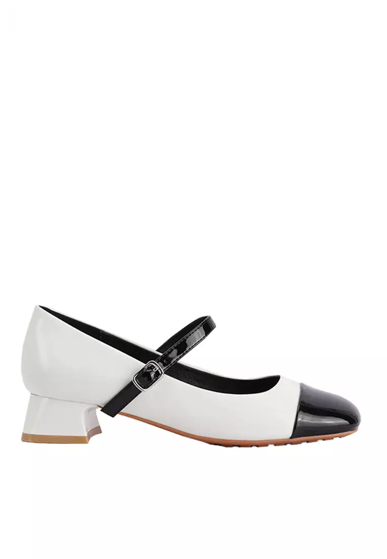 Discount on Twenty Eight Shoes  shoes - SKU: VANSA Vintage Shinny Patent Mary Jane Mid Heel Pumps VSW-H2989