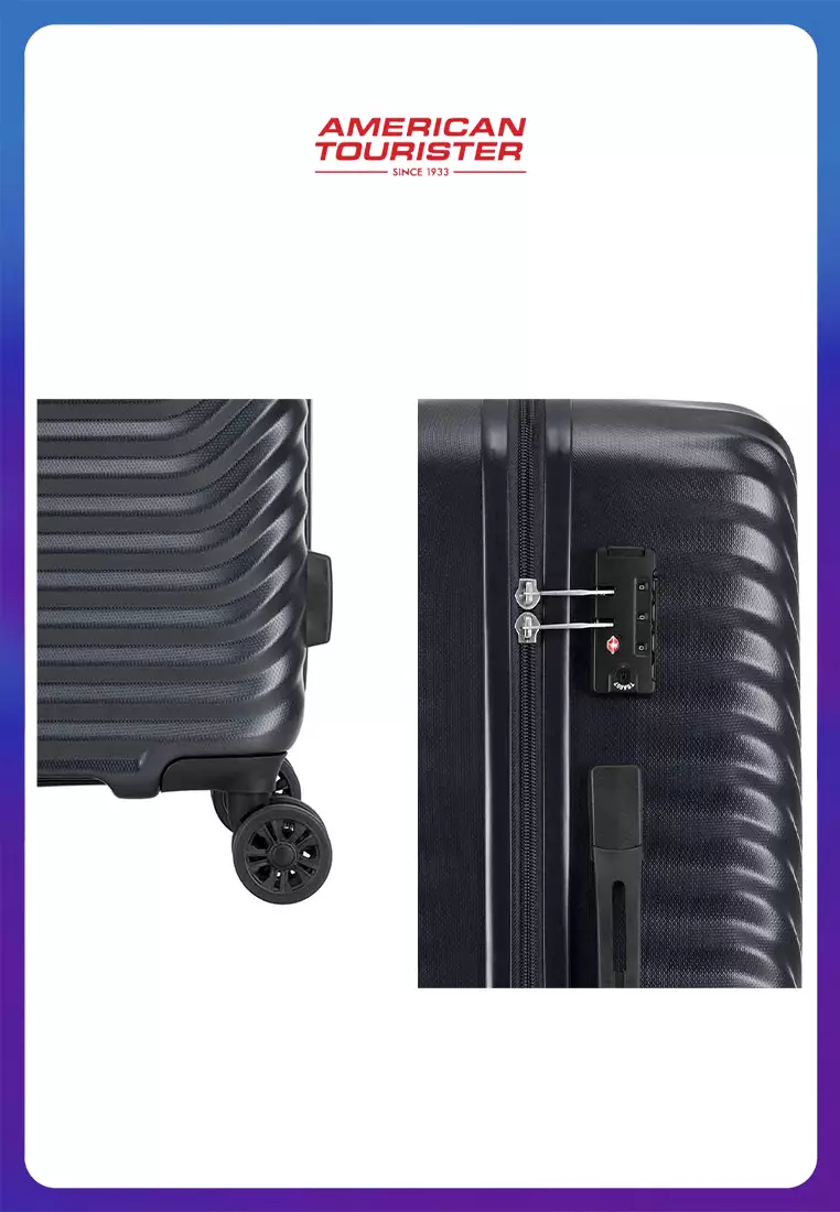 American Tourister Koper Hardcase Sky Cove 2 Pcs Set 20,25 Inch - Jet Black