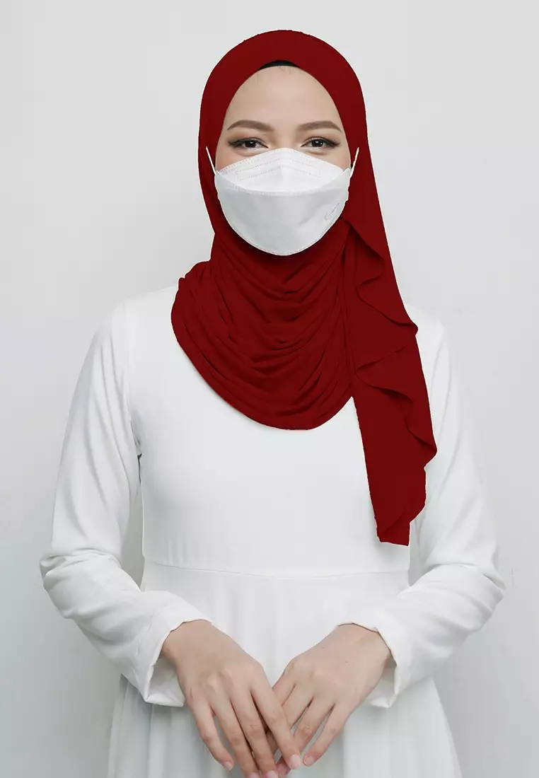 HIJAB INSTAN NAYA - MAROON