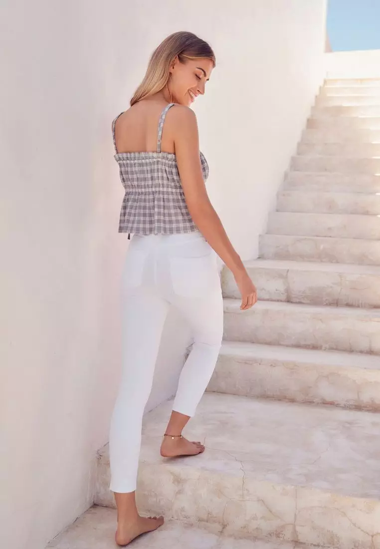 Urban Classics Leggings Denim Jersey Sport Femme - Style Jean Délavé, Taille XS à 5XL