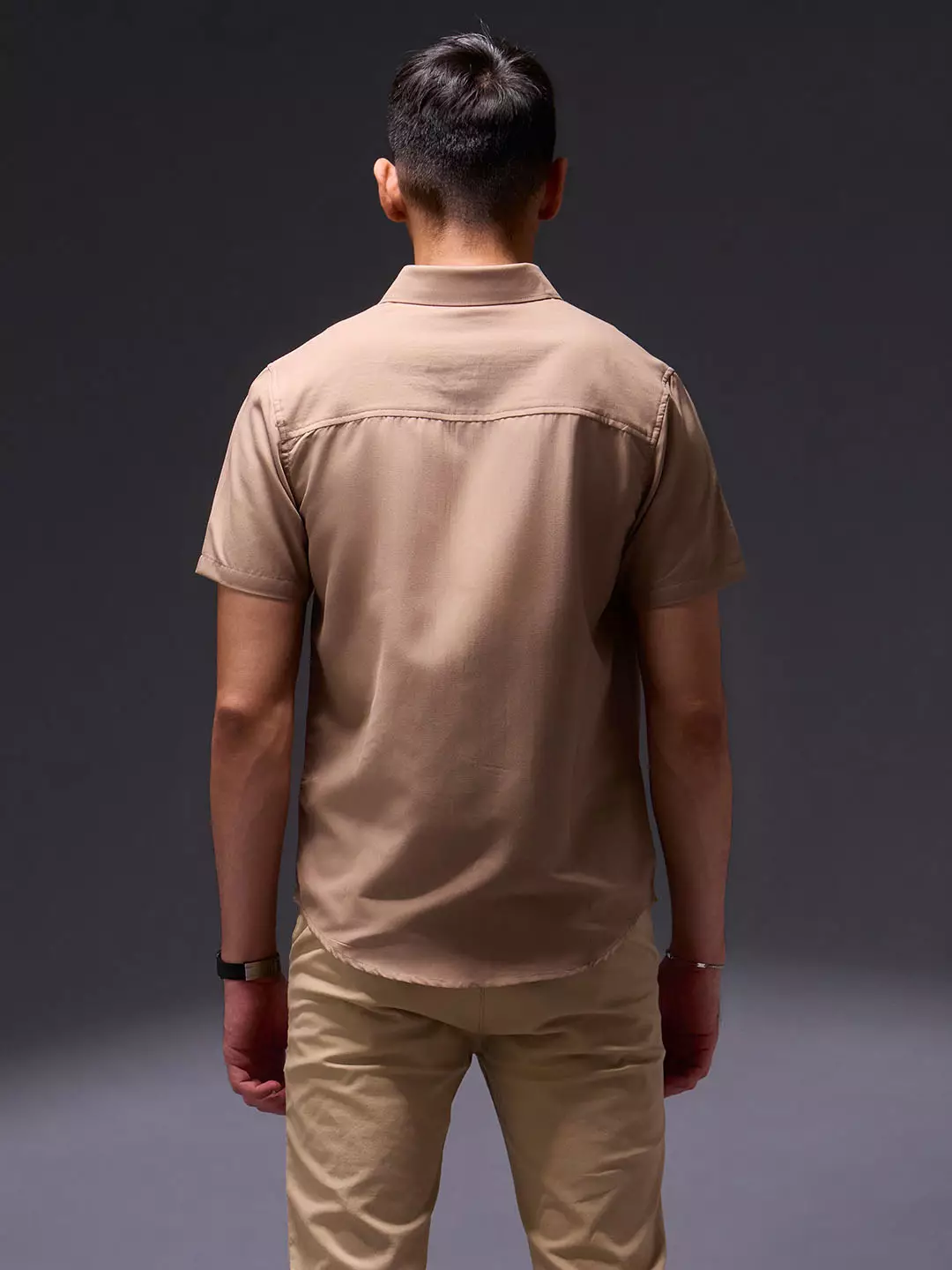 OXCON Easy Shirts Kemeja Tangan Pendek Mocca