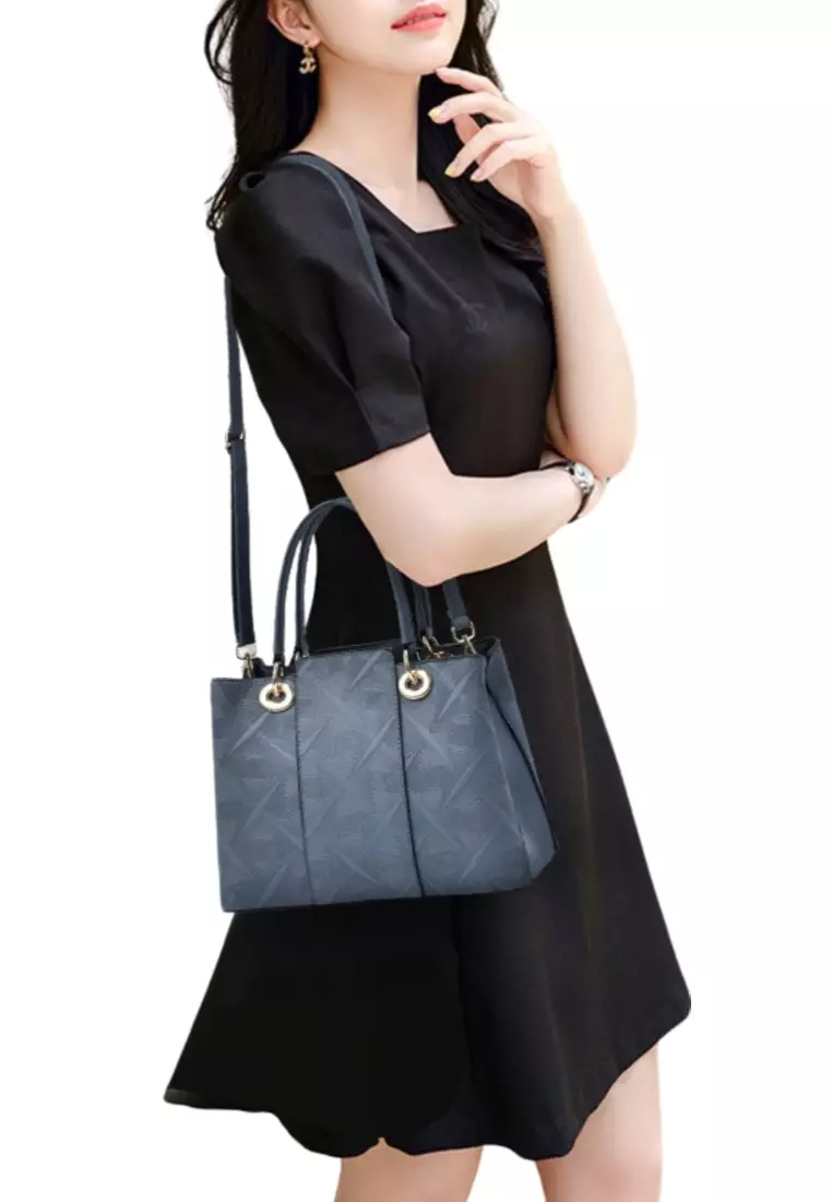 Women's Embossed 2-Ways Crossbody Bags Tote Bags