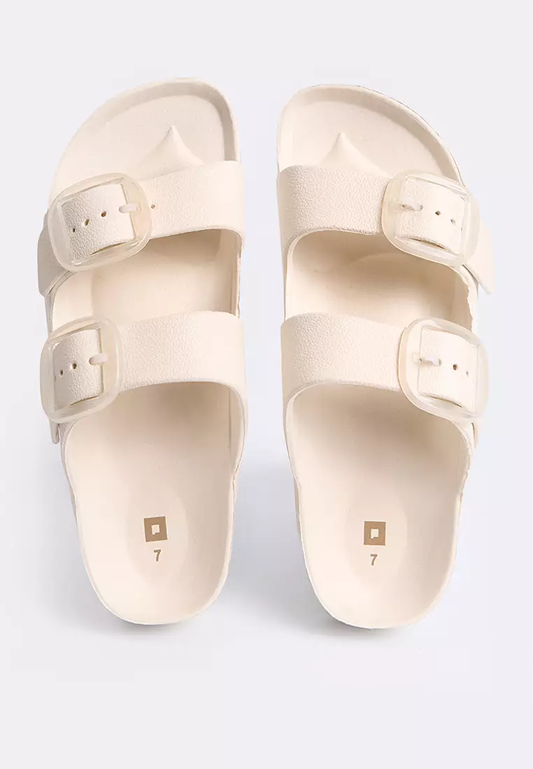 Women's Two Band Rubber Slides