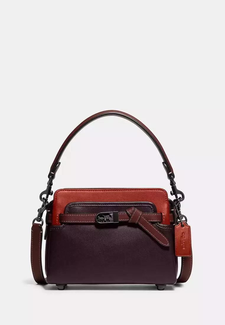 Jual Coach Coach Tate 18 Crossbody In Colorblock Oxblood Multi Original