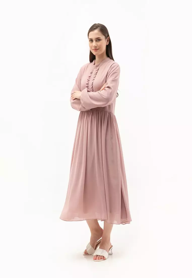 Anjani Midi Dress Dusty Pink