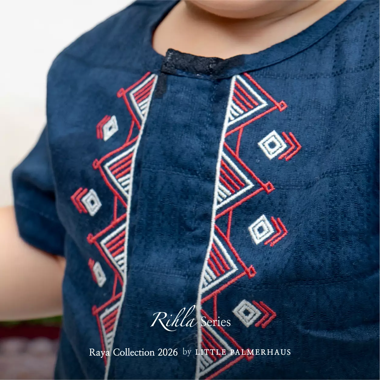 Little Palmerhaus - Baju Lebaran 2026 - Rihla Baby Boy Set + Peci (Setelan Baju Koko Bayi Laki-laki dan Peci) Green