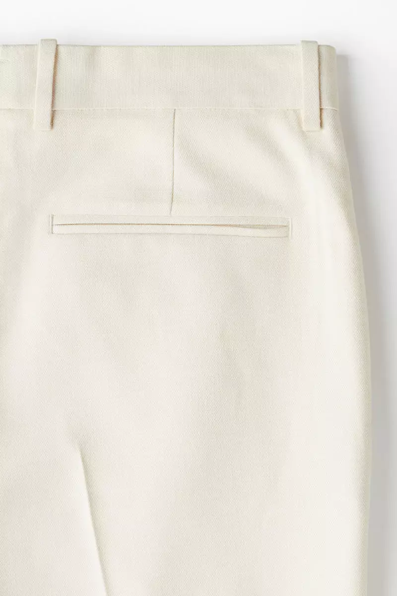 Regular Fit Tailored linen-blend trousers