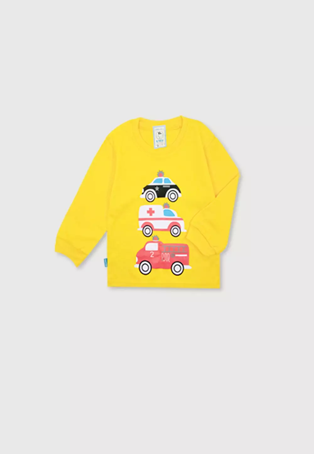 Wakakids Setelan Bayi Laki Laki Usia 12 Bulan Hingga 18 Bulan Set Piyama Anak Baju Tidur Motif Car 3277 Kuning