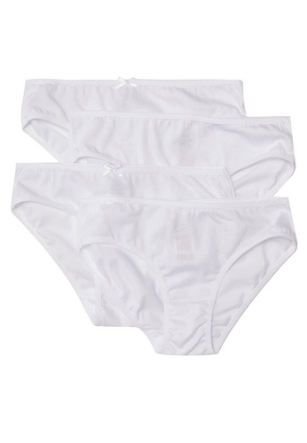 LC Waikiki white Basic Cotton Girls' Panties 4-Pack 8C1C8KA188FA70GS_1