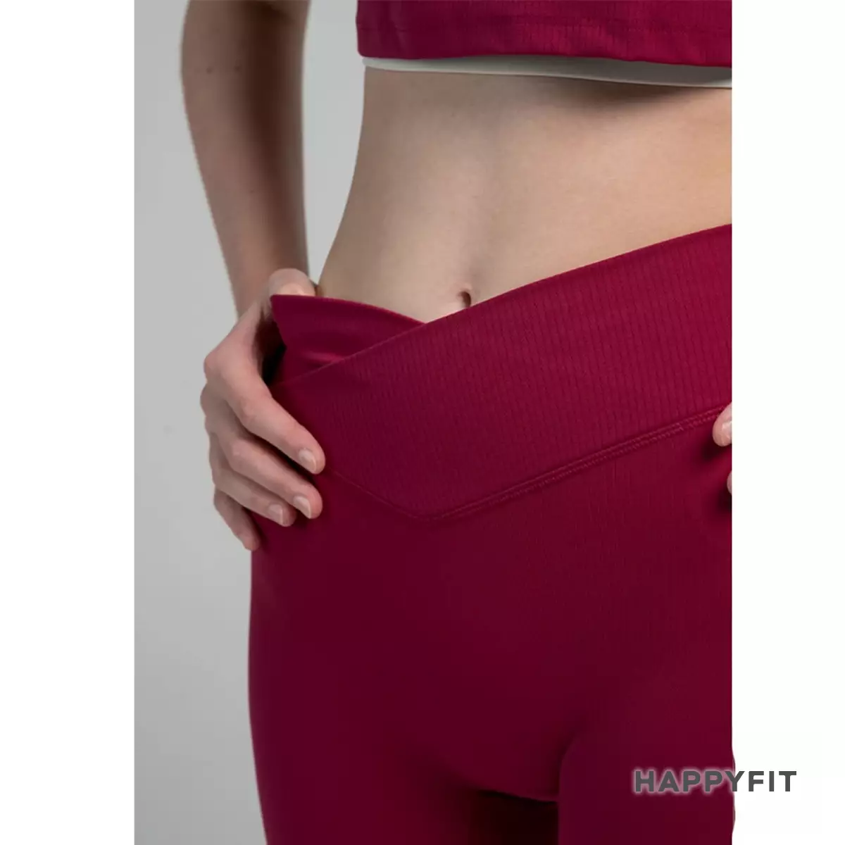 HAPPYFIT - Day to Day Biker Shorts Berry
