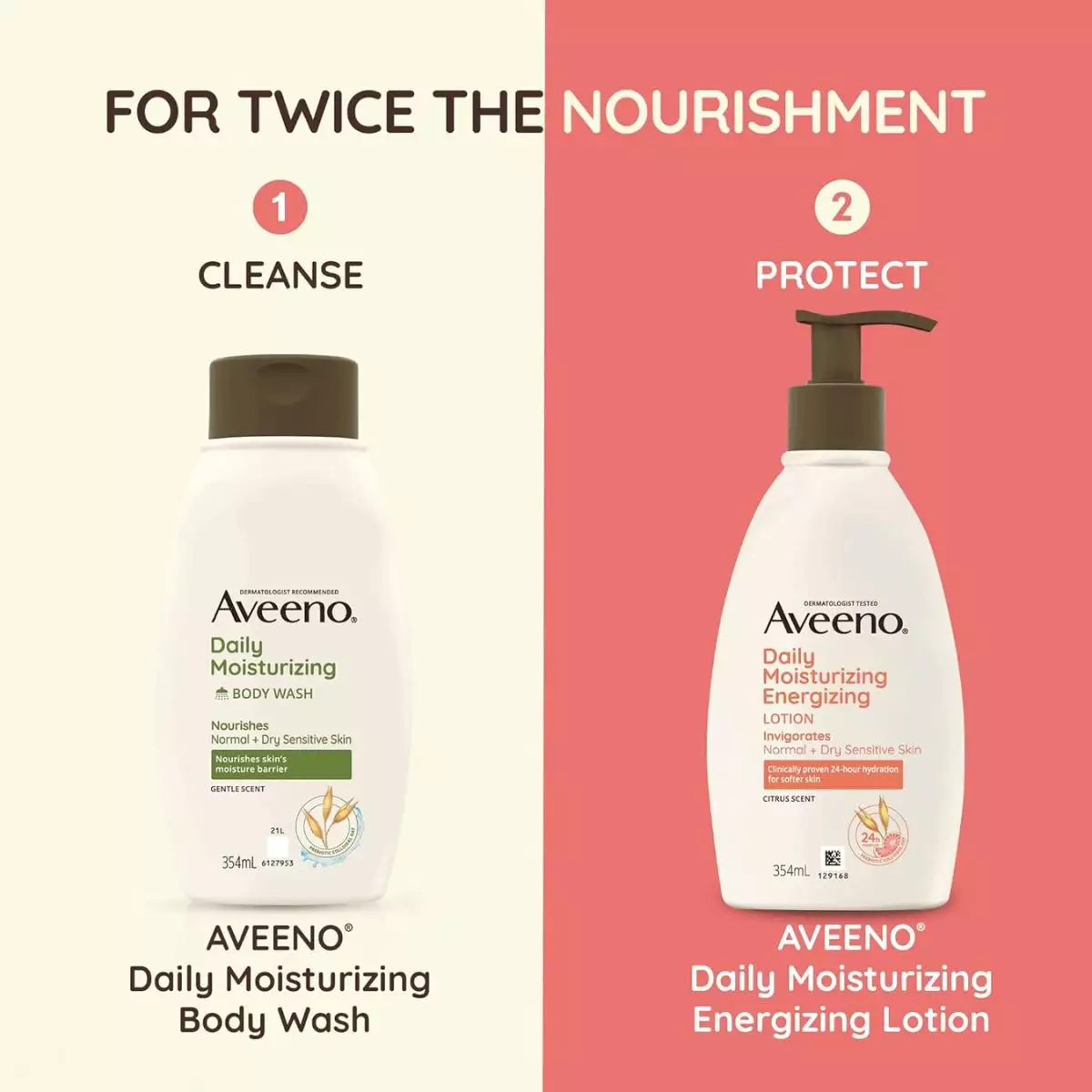 Aveeno® Daily Moisturizing Energizing Lotion 354ml - Losion Pelembap Badan 354ml