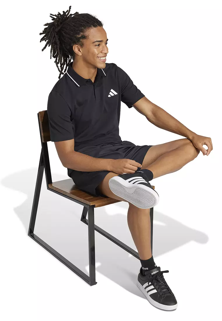 Essentials Small Logo Piqué Polo Shirt