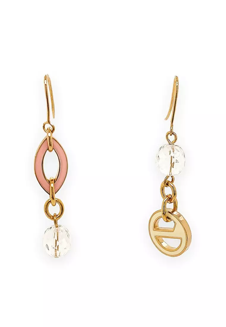 Buy Goessele Göessele Olympic: gold plating, crystal bead, enamel fish hook  earrings V600535 in gold/orange 2024 Online