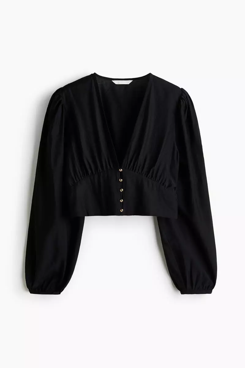 V-neck blouse
