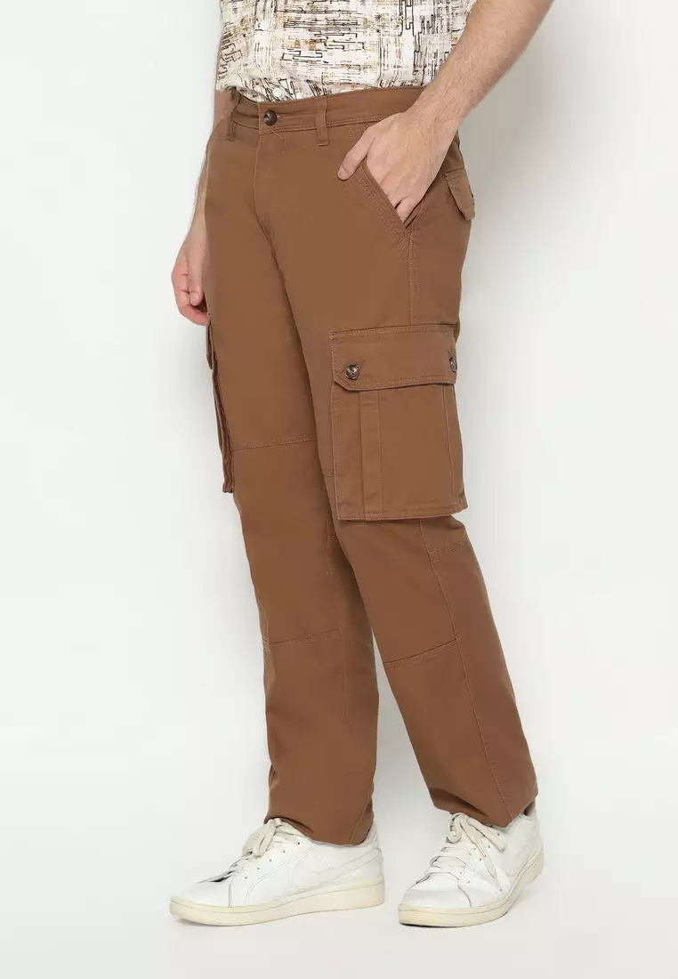 RBJ Celana Cargo Panjang Regular Fit Cotton Premium Pria