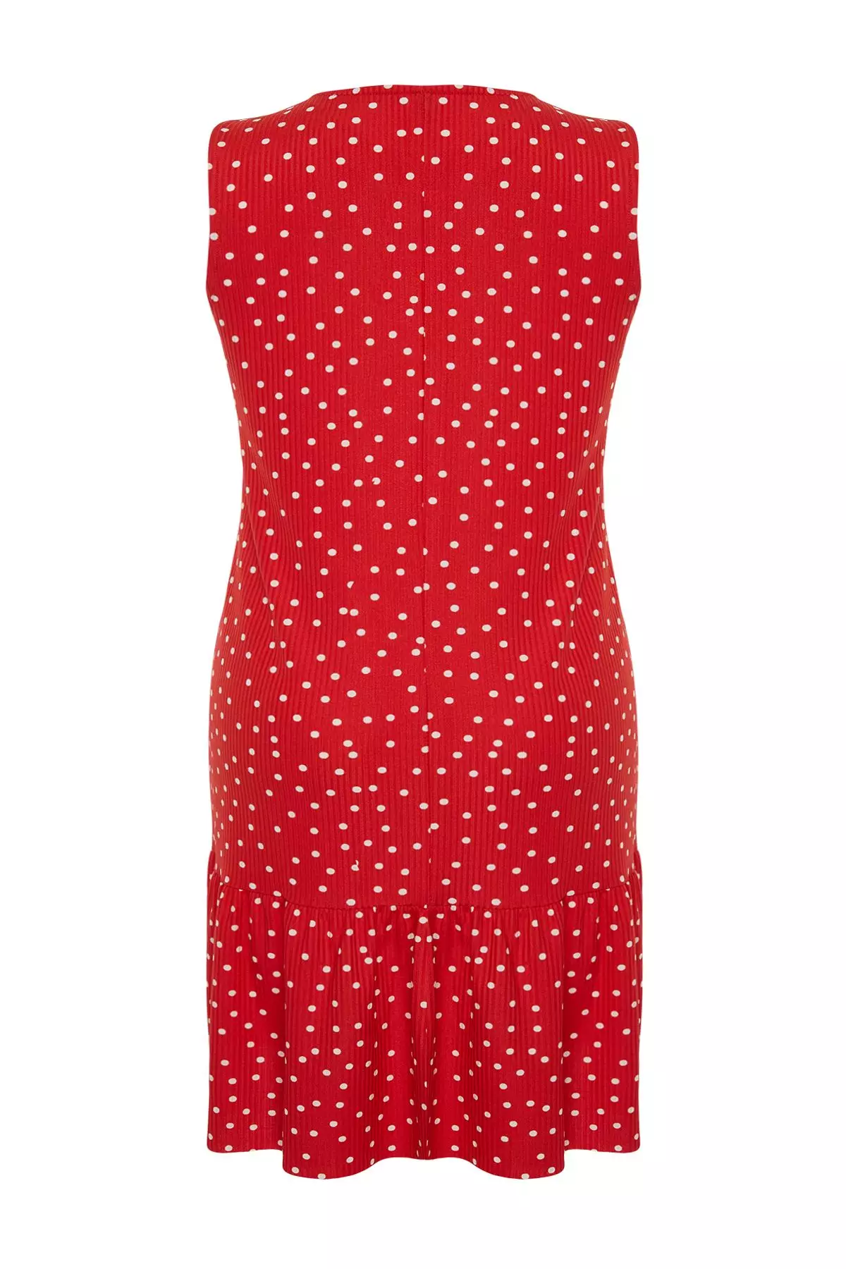Plus Size Flounce Shift Mini Dress