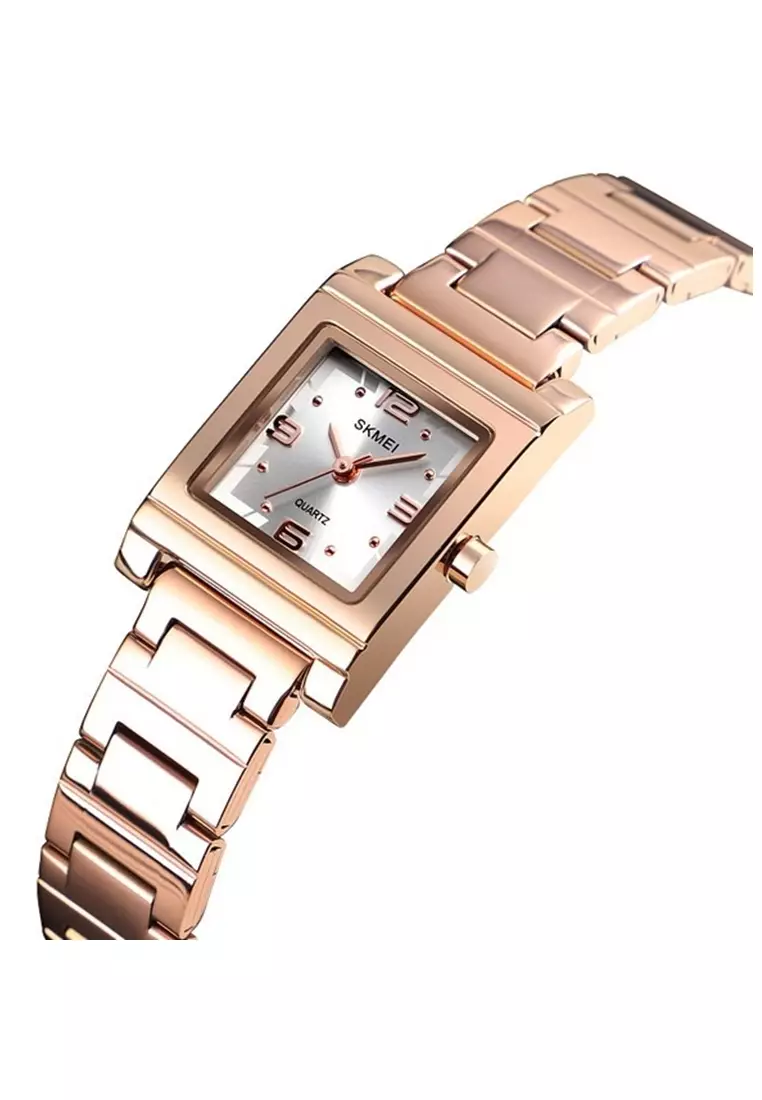 Jam Tangan Fashion Wanita Waterproof 30m Strap Tali Material Stainless Steel RW17 ORIGINAL