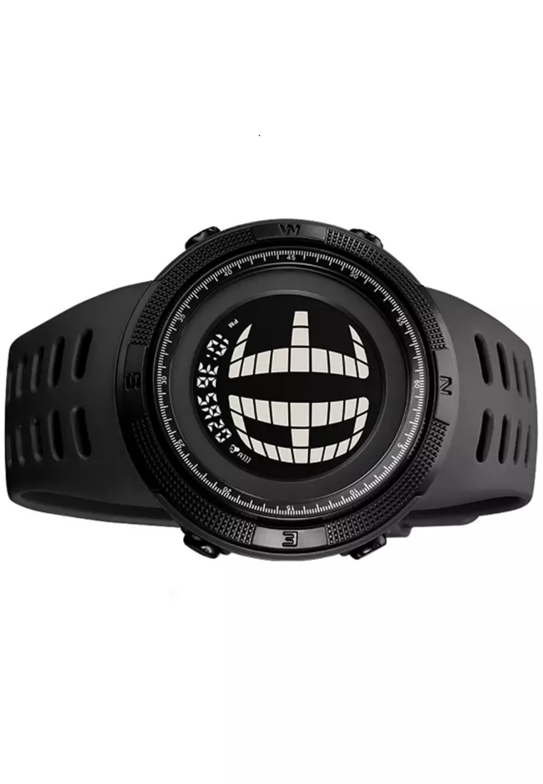 Jam Tangan Digital Pria Waterproof Many Function Strap Tali Material TPU DV57 ORIGINAL