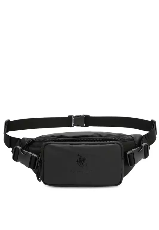 Men's Waist Bag / Belt Bag / Chest Bag - Black