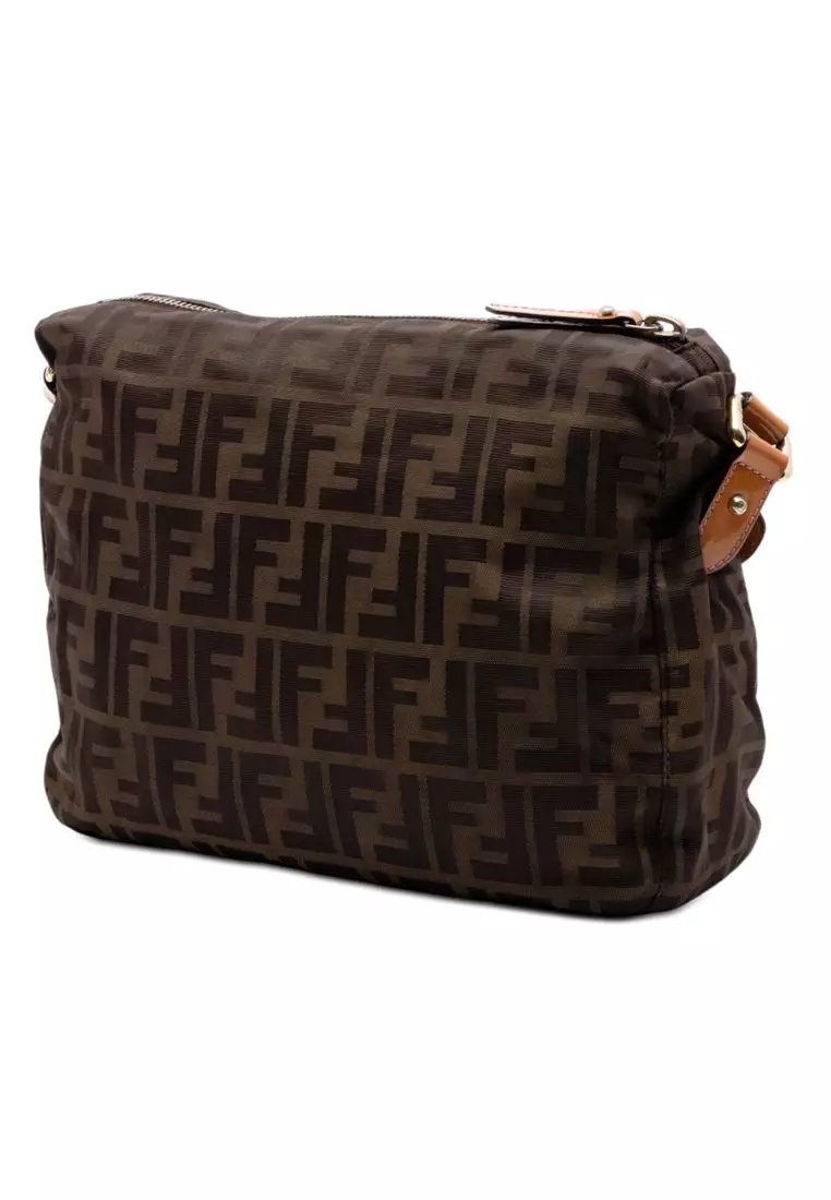 Pre-Loved Fendi Zucca Canvas Crossbody