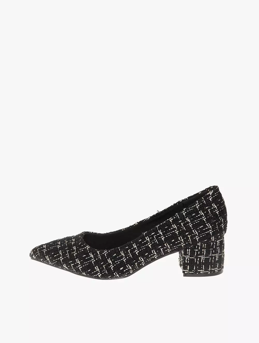 Payless Fioni Women Tweed Mana Low Block Heels - Black_04