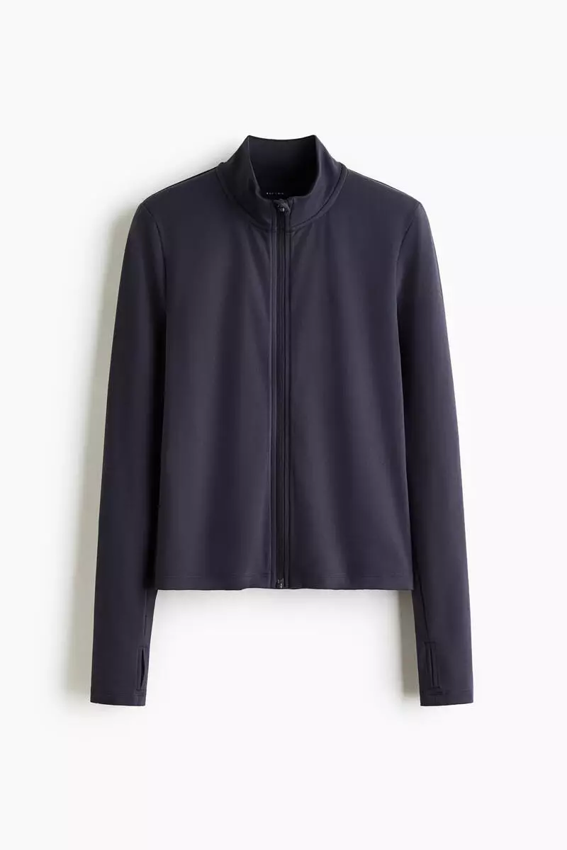 Zip-through sports jacket with SoftMove™