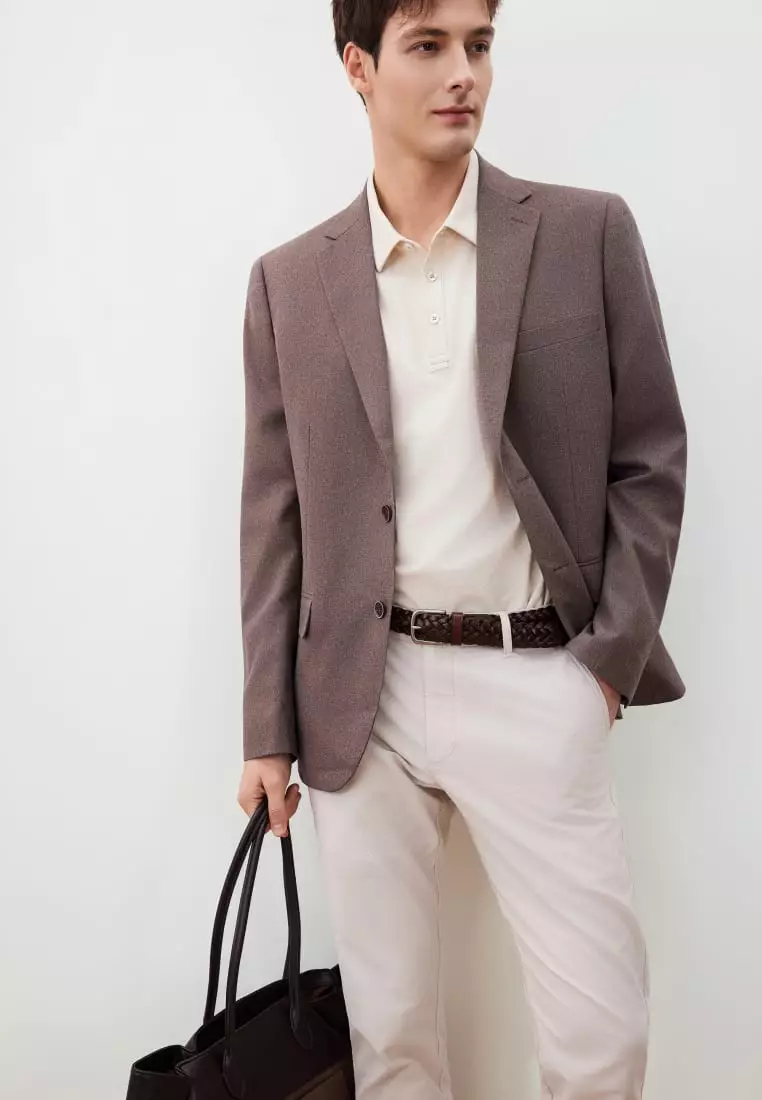 G2000 Teflon Stain-Resistant & Easy Care Smart Fit Twill Suit Blazer