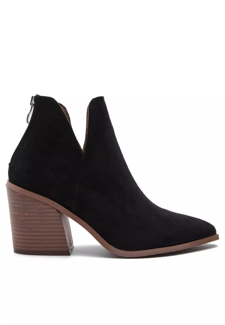 8CM Suede Fabric Ankle Boots WTY1189-6