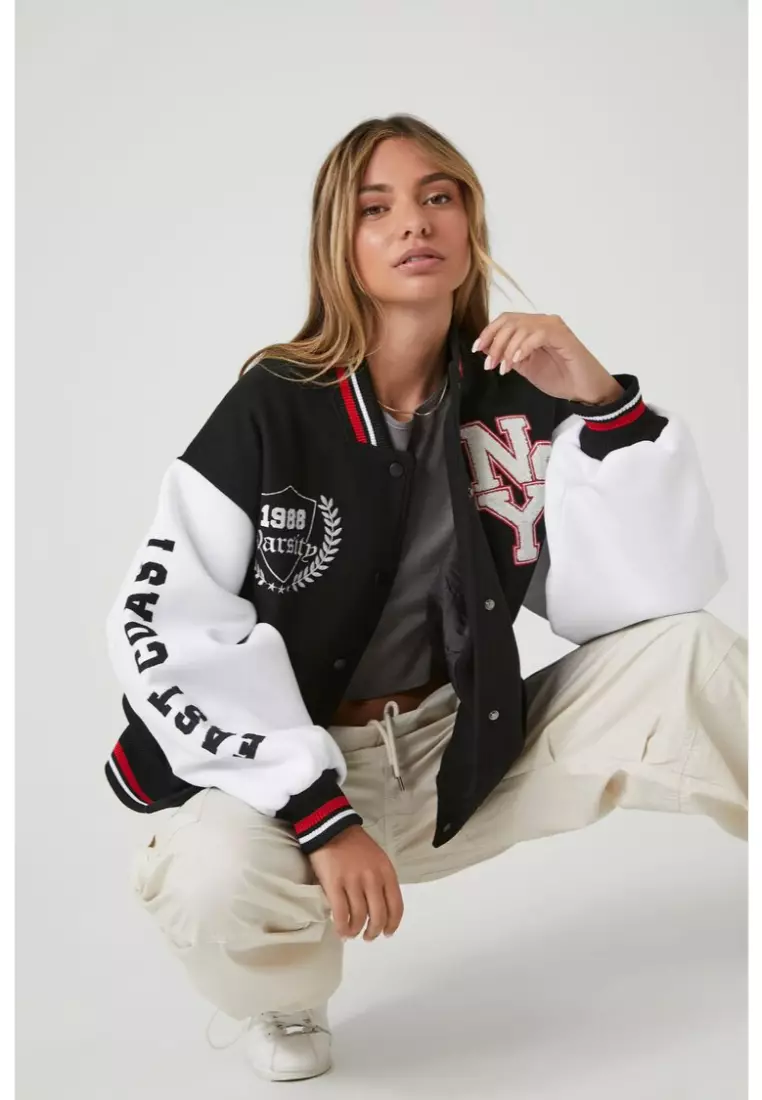 Women's New York Varsity Letterman Jacket | Love Moda S