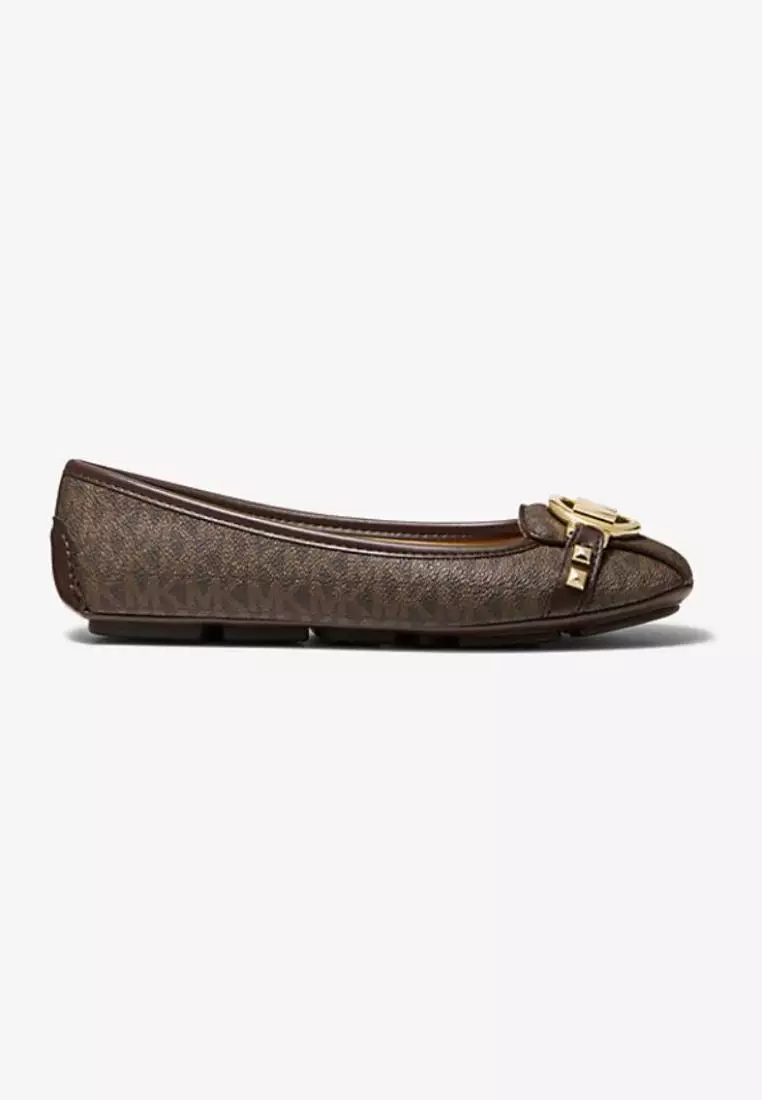 Michael Kors Fulton Studded Logo Moccasin Brown