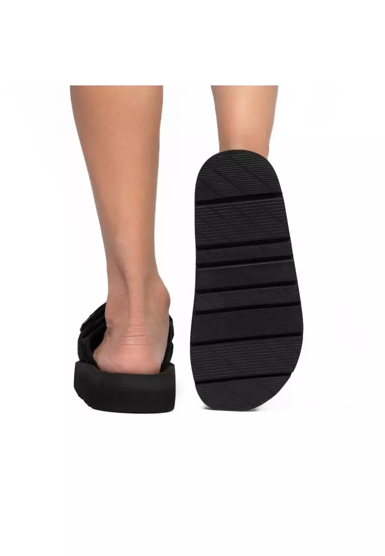 Effervescence Sandal Casual Slip On Black Unisex / Sandal Slide Hiking Adventure