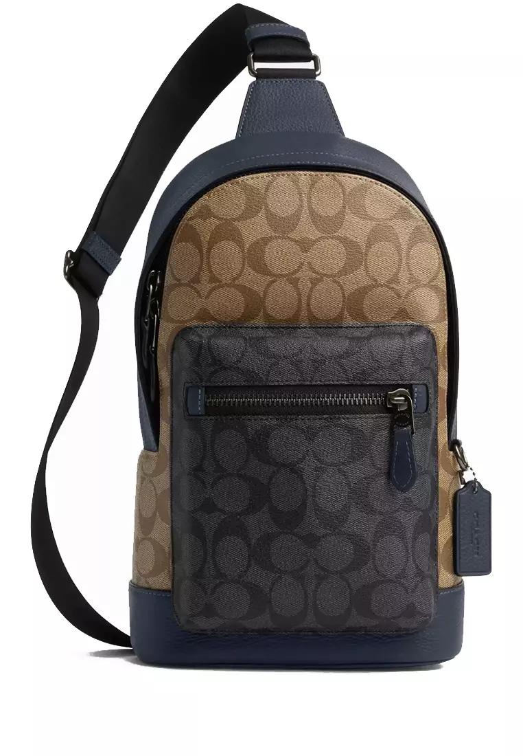 網上選購 Coach COACH West Pack In Colorblock With Signature Canvas 2024 系列 ...