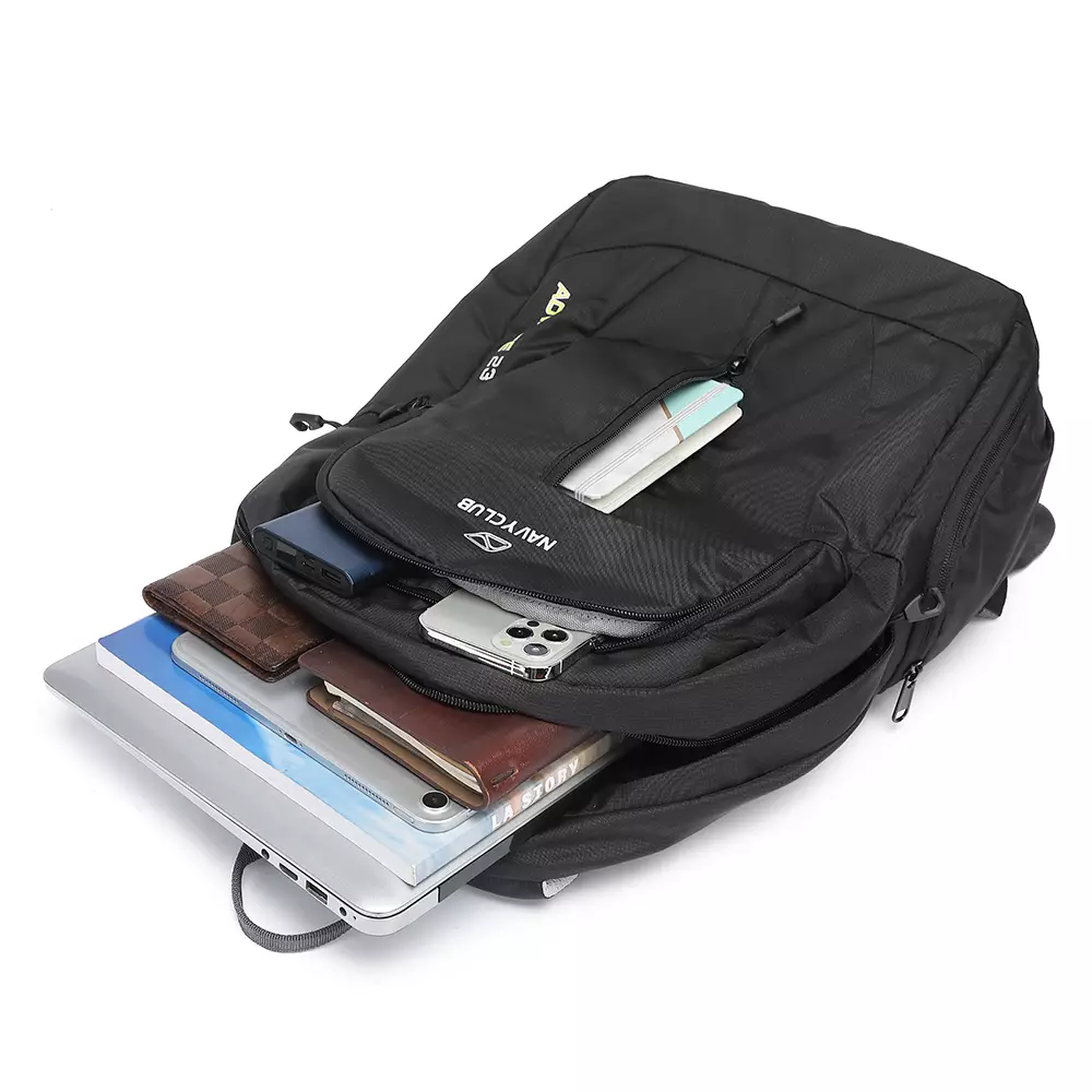 Navy Club Tas Ransel Kasual FCGH - Tas Ransel Pria Tas Ransel Wanita Tas Punggung - Backpack Up to 14 inch - Tas Laptop Daypack 23 Liter - Free Bag Cover