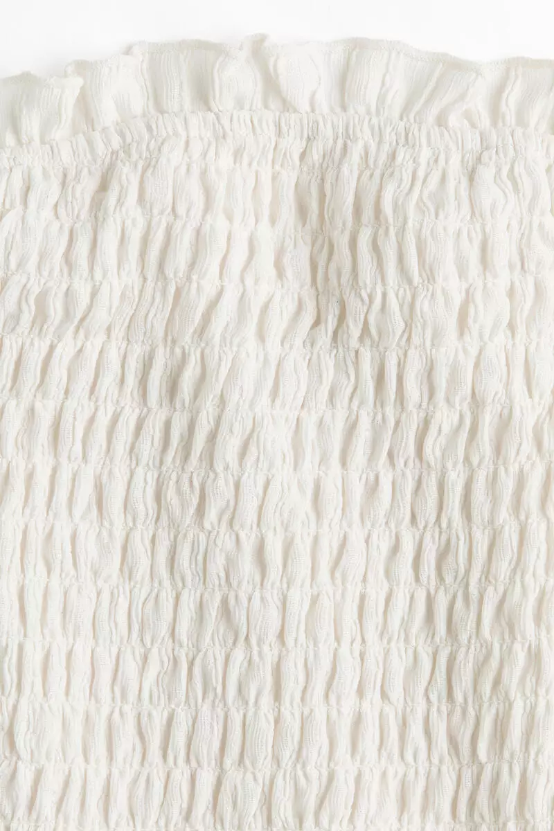 Smocked beach tube top