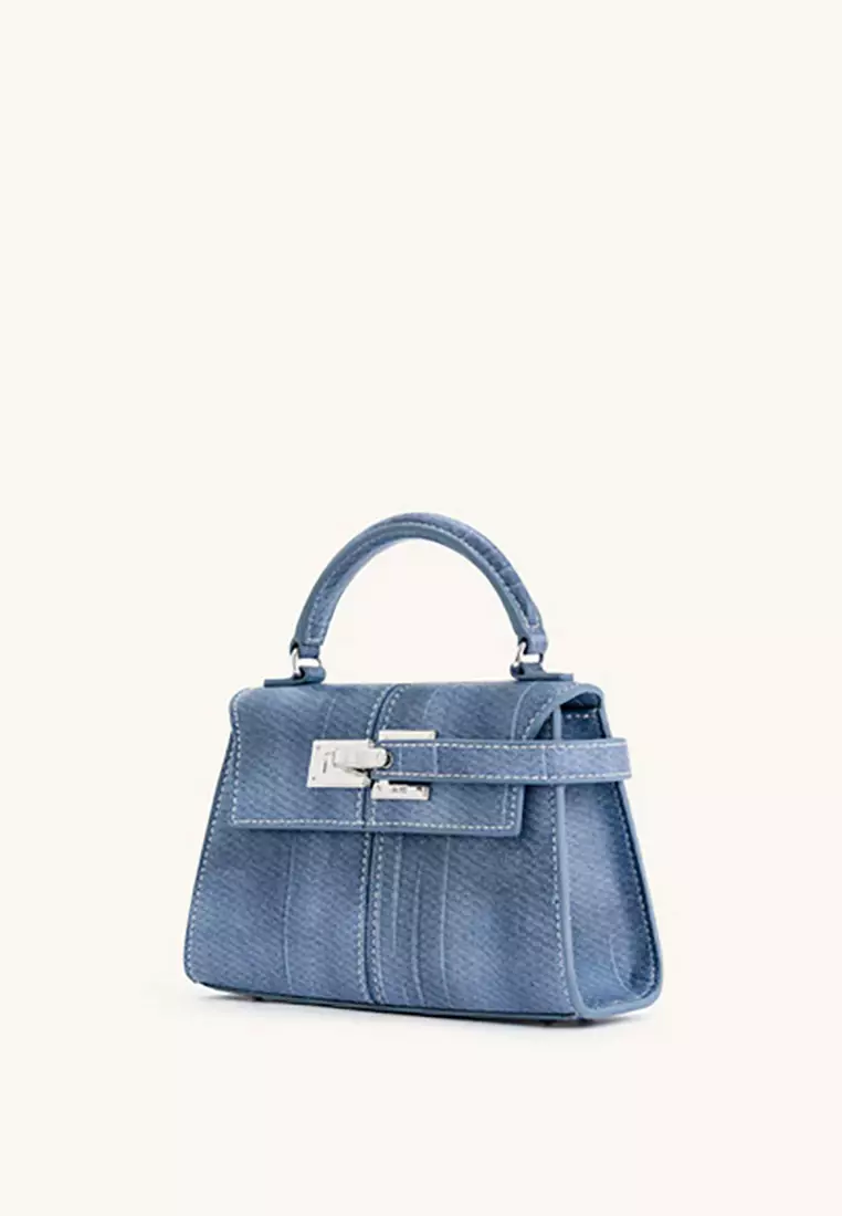 Elise Top Handle Bag - Blue