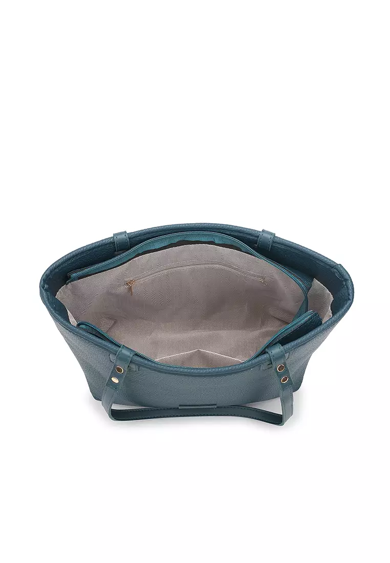 Women's Tote Bag / Shoulder Bag / Top Handle Bag - Blue