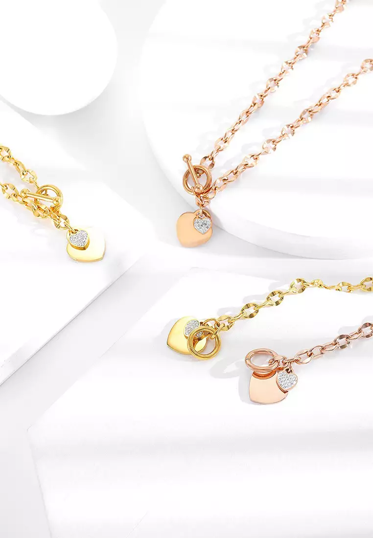 Buy Bullion Gold Diamond cut Belcher Chain T-lock Toggle Necklace in ...