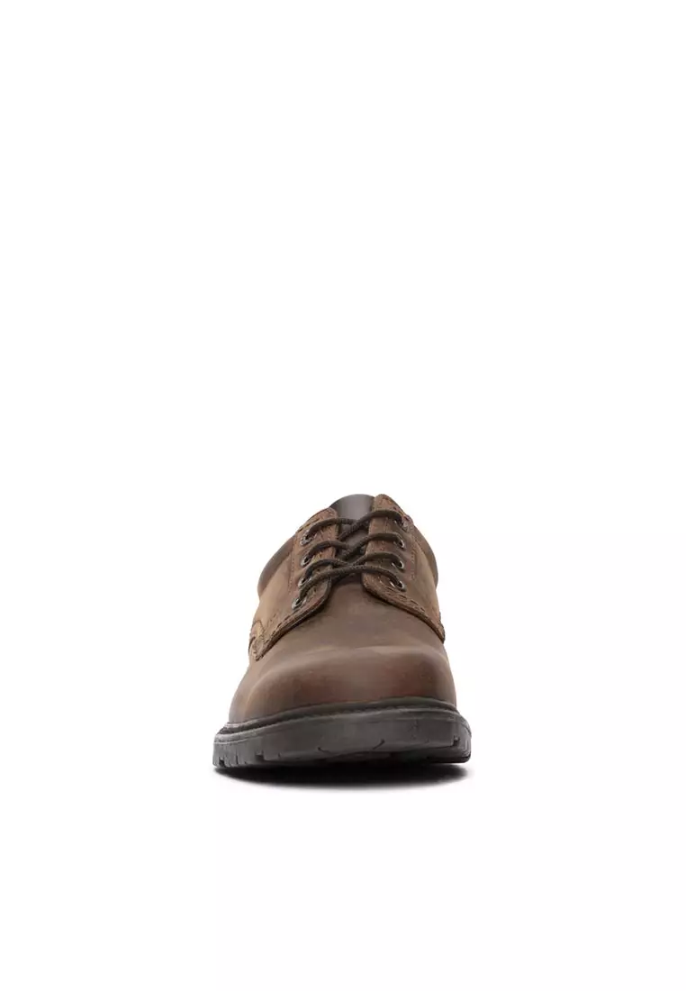 Mens Lane Stride Casual Lace up Shoes - Brown Leather